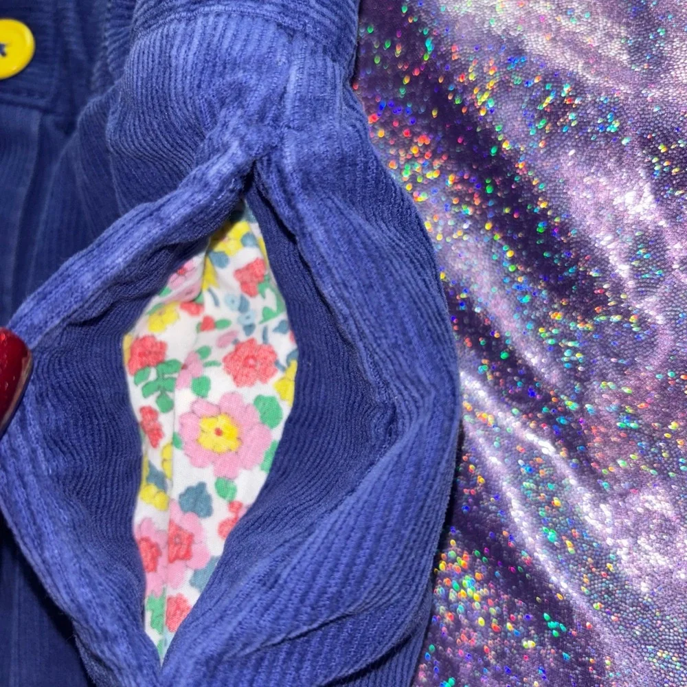 Mini Boden Button Front Corduroy Skirt - Picture 6 of 10